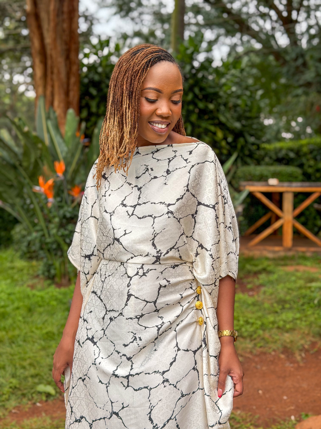 Zahra Buttoned Kaftan
